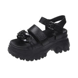 New Summer Women's Sandals Platform Fashion Chain Wedges Heels Women Sandals Casual Beach Lady Shoes
