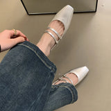 Shallow Mouth Single Shoes Female Spring And Autumn New Korean Version Of French Temperament Fairy Wind Gentle Commuting Thick With Mary Jane