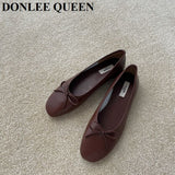 Fashion Leopard Flats Shoes Women Flat Ballerina Casual Slip On Soft Moccasin Round Toe Shallow Female Boat Shoe Dress