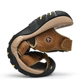 Men's Breathable Sandals Women Beach Casual Shoes Thick Sole Closed Toe Aqua Shoes for Hiking