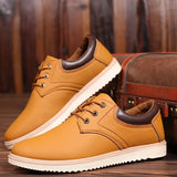 Shoes Men Leather Men 2023 Summer Brand Comfortable Flat Shoes for Men Trendy Sneaker Men Lace Up Oxfords