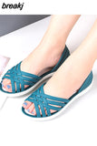 Summer Women Fashion Jelly Sandals Low Heel Peep Toe Shallow Slides Casual Beach Outdoor Female Ladies Slipper