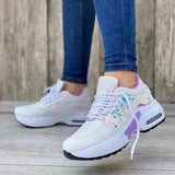 Breakj New Casual Sneakers Women's Flying Slopes And Round Head With Mesh Breathable Women's