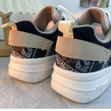 2023 Winter New All-match Korean Version Thick-soled White Shoes Lovers Student Casual Sneakers Zapatillas