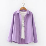 Solid Color Women's Shirt 2021Spring New Casual Design Sense Blouses and Tops Young Style Lady Long Sleeve