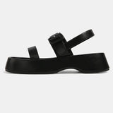 New Platform Sandals Women Fashion Solid Thick Sole Shoes for Women Comfortable Soft Sole Roman Sandals Casual Flat