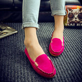 Version Of 2023 Autumn Shallow Mouth Beans Shoes Flat Heel Single Shoes Women A Foot Pedal Women's Shoes Lazy Shoes Large Size