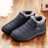 Women Sneakers Winter Warm Women Casual Shoes Plush Waterproof Sneakers Women Shoes Slip On Woman Vulcanized Shoes