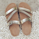 Trends Women's Sandals Cork Beach Slippers Summer Flat House Shoes Fashion Slides Casual Women Footwear Flip-flops