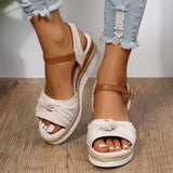 Ankle Strap Platform Sandals Women 2022 Open Toe Wedges Heels Sandals Woman High Heeled Summer Sandalias Plus Size