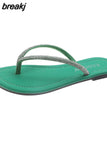 Summer Flip Flops Crystal Slippers Flat Sandals Beach Outdoor Casual Slippers Female Non-slip Flip