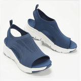 New Large-Size Fly-Woven Thick-Soled Leisure Sandals, Women's Shoes, Fish Mouth Breathable Summer Sports
