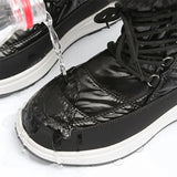Down Waterproof Winter Boots Women Non-Slip Thick Plush Snow Boots Woman Faux Fur Keep Warm Lace Up Ankle Botas Cotton
