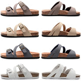 Fashion Summer Men Casual Cork Slippers Non-slip Outside Couple