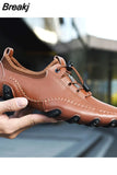 Men Sneakers Handmade Casual Shoes Mens Loafers Octopus Hollow Out Moccasins Breathable Male Driving Shoes Plus Size