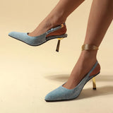 Pointed Toe Sexy High Heels Women Shoes Summer Sandals 2024 Designer New Dress Party Shoes Walking Pumps Mujer