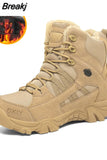 Men's Military Boot Combat Mens Ankle Boot Tactical Big Size 46 Warm Fur Army Boot Male Shoes Work Safety Shoes Motocycle