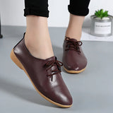 Leather Summer Loafers Shoes Women Casual Shoes Moccasins Soft Pointed Toe Ladies Footwear Women Flats Shoes