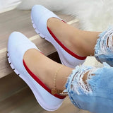 Women Sneakers Slip On Women's Sneakers Solid Color Platform Sneakers Casual Tenis Feminino Ladies Vulcanize Shoes
