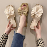 Women Slippers Summer Sandals Casual Flat Shoes Female Bowknot Casual Summer Shoes for Women Flip Flop Flats Chaussure