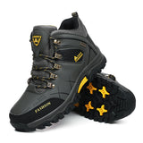 Men Winter Snow Boots Waterproof Leather Sneakers Super Warm Men's Boots Outdoor Male Hiking Boots Work