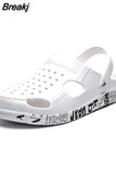 Breathable 5 Men Zuecos Hombre Cholas Slip On Outdoor Mens Rubber Beach Sandals Summer Shoes Garden