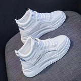 Breakj High Help Small White Shoes 2025 Spring And Autumn New Burst Students Show High Thin Sports