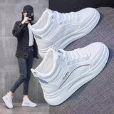 Breakj High Help Small White Shoes 2025 Spring And Autumn New Burst Students Show High Thin Sports