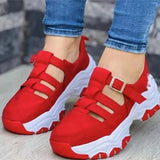 Autumn New Women's Fashion Hollow Designer Thick-soled Wedge Sports Shoes Outdoor Casual Walking Women's Vulcanized
