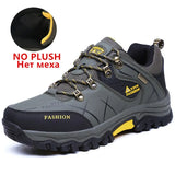 Men Winter Snow Boots Waterproof Leather Sneakers Super Warm Men's Boots Outdoor Male Hiking Boots Work