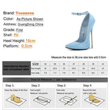 Performance Fetish Women's Pumps Candy Color Metal Thin Heel Sexy Single Shoes 16CM Pointed High Heels On The