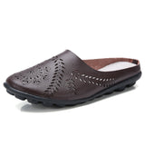 New Low Heels Slippers For Women Round Toe Flat Ladies Shoes Fashion Designer Comfortable Outdoor Female Casual