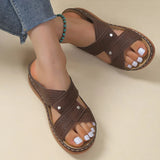Women Sandals Elegant Summer Sandals Shoes For Women 2023 New Low Heels Sandalias Mujer Casual Slippers Shoes Summer