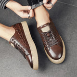 Men Shoes lace up Fashion Retro genuine Leather Dress Shoes Men Oxford Shoe lace up Business Office Footwear Men