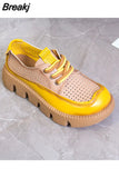 Strap Beige Heeled Sandals Female Shoe Espadrilles Platform Med Increasing Height Muffins shoe 2023 Summer Clogs Wedge