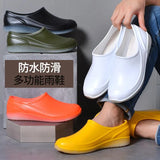 2023Women's Flat Shoe Spring Autumn Casual Lace up Women Rain Shoes Rubber Waterproof Shoes For Women Flat Rain Comfortable