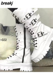 Girl Women Shoes Strange Style Stress Punk Ankle Boots High Heels Platform Boots For Trendy Winter Dress botas de