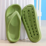 Soft Sole EVA Women's Flip Flops 2023 Summer Beach Non-slip Cloud Slippers Women Thick Platform Clip Toe Bathroom