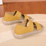 Breakj Plus Size 2024 Summer New Fairy Wind Soft Bottom Sandals Two Wear Back Bag With Roman Beach Sandals