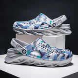 Men's 2023 Summer Shoes Men Slippers Breathable Non-slip Mules Male Garden Shoes Casual Beach Sandals