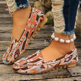 / Summer 2024 New Women's Shoes Casual Flat Bean Shoes Round Head Shallow Mouth Women's Single Shoes Large Size Women's