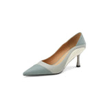 Color Pointy High Heels Women's Single Shoes 2023 Spring Summer New Fashion Shoes All Match Small