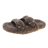 Shoes Luxury Sandals Summer Heels Espadrilles Platform Buckle Strap Suede Fashion Girls Outside Low High Fur Clogs