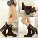 Breakj Winter 2025 New Cotton Shoes With Velvet Warm Cotton Boots Casual Snow