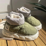 Waterproof Snow Boots Women 2023 Winter Warm Thicken Plush Lined Cotton Shoes Woman Thick Bottom Platform Ankle