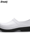 Quality Chef Shoes Non-slip Waterproof Oil-Proof Kitchen Cook Flat Working Shoes Hotel Restaurant Clogs Men Slippers