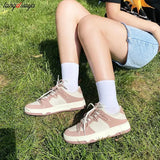 Women Sneakers Pink Tennis Lovely Girl Casual Shoes Female Student Low Top Platform Flats Ladies Vulcanize Casual