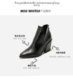 Winter Casual Western Cowboy Ankle Boots Women Snake Cowgirl Booties Short Cossacks Botas High Heels Shoes plus size