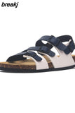 2023 New Summer Fashion Women Sandals Buckle Cork Beach Casual Outside Non-slip Slipper