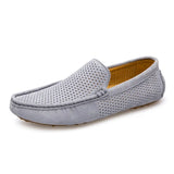 Leather Men Shoes Casual Luxury Brand Slip on Summer Designer Loafers Men Moccasins Breathable Italian Men Driving